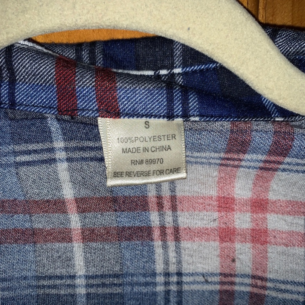 American Eagle Women’s Plaid Shirt Size Small - Picture 2 of 2